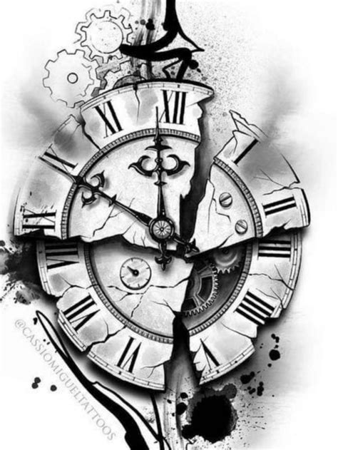 tattoo clock ideas|realistic clock tattoo.